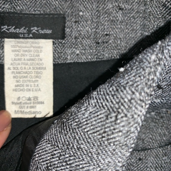 Khaki Krew | Gray Tweed Skirt Medium B07 - Picture 9 of 9